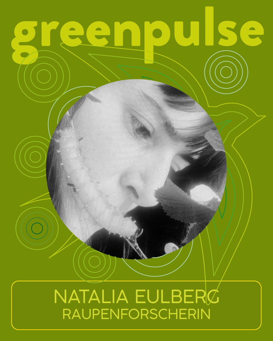 🐛 Natalia Eulberg – Die Raupenshow
📍 Samstag, 26.07. beim GreenPulse Festival auf Schloss Achberg
Wann hast du das letzte Mal eine Raupe bewusst betrachtet?
Die autodidaktische Raupenforscherin & Naturvermittlerin Natalia Eulberg lädt dich ein in ein faszinierendes Mikrouniversum. In ihrer interaktiven Raupenshow begegnen wir der Welt der Falterraupen – so, wie du sie noch nie gesehen (und gehört!) hast:
🔊 Pfeifende Schmetterlinge
👂 Klickende Raupen
💆 Raupenmassage?!
👃 Riecht Raupenscheiße wirklich?
🧠 Und: Kann sich ein Schmetterling eigentlich an sein Raupendasein erinnern?
✨ Zwei Tage voller Natur, Musik, Wissen & Wandel
📅 25.–26. Juli 2025 | 📍 Schloss Achberg
Workshops, Vorträge, Filme, Theater & magische Open-Air-Abende.
🎟️ Tickets & Programm: www.greenpulsefestival.de
Gefördert von:
@landkreis.ravensburg @elobaustiftung @buergerstiftung.ravensburg @kreissparkasse.ravensburg @sielmannstiftung
#GreenPulseFestival #SchlossAchberg #NaturErleben #FestivalMitSinn #Biodiversität #Nachhaltigkeit #OpenAirFestival #Raupenliebe #Insektenfaszination #Familienprogramm #Naturliebe #WunderderNatur #EntdeckenStaunenVerstehen