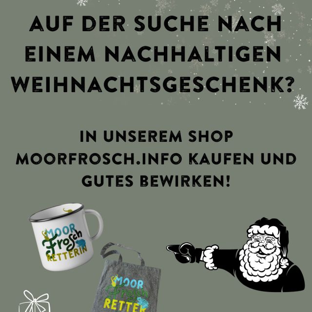 🎁Nachhaltig schenken- entdeckt unsere Taschen und Becher unter https://moorfrosch.info und unterstützt damit die Moorfrosch-Initiative!🐸
#moorfrosch #shop #weihnachtszeit #geschenke #frösche #naturschutz #artenvielfalt #biodiversity