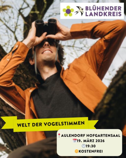 Noch nichts vor am 19. März? Dann kommt nach Aulendorf und tauche mit dem Vogel-Phillip & dem LEV in die Natur eint 🐦
🌱 Gratis Saatgut für alle Teilnehmenden
👉 Anmeldung: blühender.landkreis-ravensburg.org/veranstaltungen
Danke an
@kreissparkasseravensburg · @elobau_stiftung · @tatgut.de